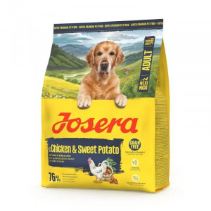 JOSERA CHICKEN & SWEET POTATO / NATURE ENERGETIC bezgraudu suņu barība 900g